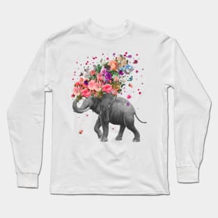 Elephant splash Long Sleeve T-Shirt